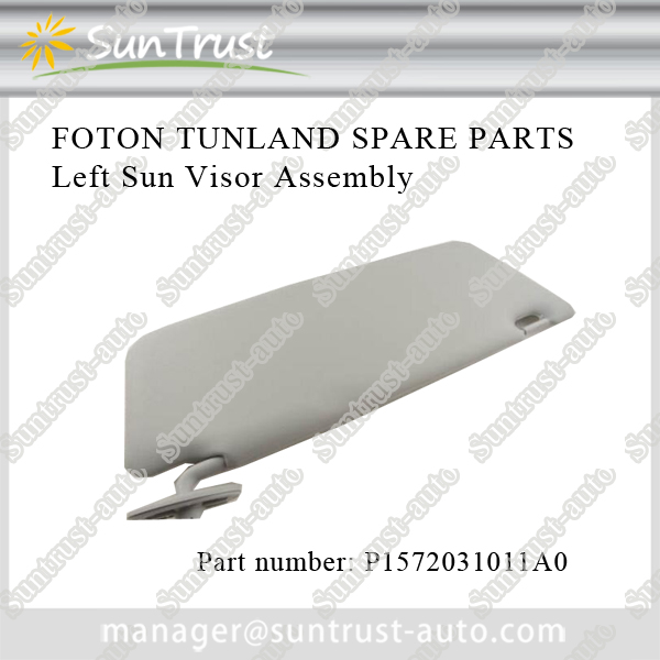 Foton Tunland pick up spare parts,Left Sun Visor Assembly,P1572031011A0