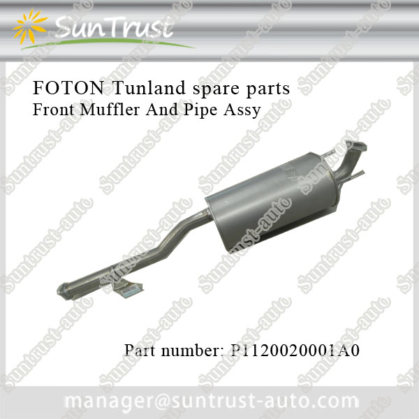 Tunland dual cab spare parts Front Muffler And Pipe Assy,P1120020001A0