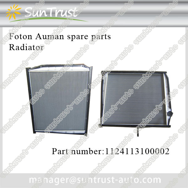 Foton Auman spare parts, radiator, 1124113100002