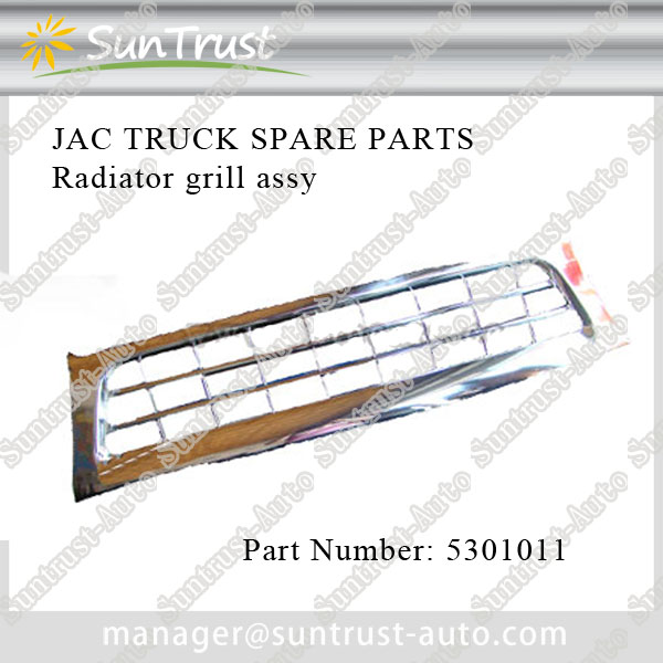 JAC truck spare parts, radiator grill assy, 5301011