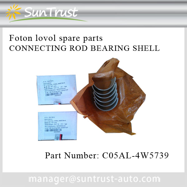 Foton Lovol heavy machine parts,CONNECTING ROD BEARING SHELL,C05AL-4W5739