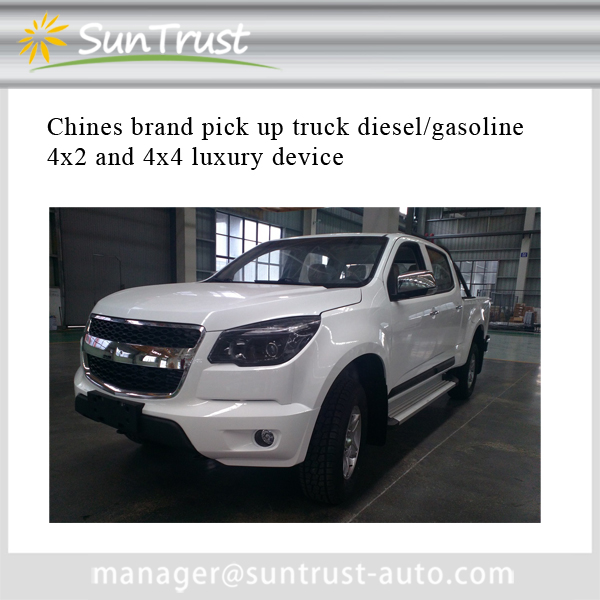 Chinese brand pick up truck by diesel and gasoline engine, 4x2 and 4x4 luxury device