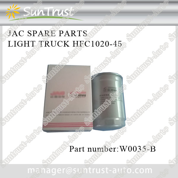 JAC light truck HFC1020-45 spare parts, Diesel filter,W0035-B
