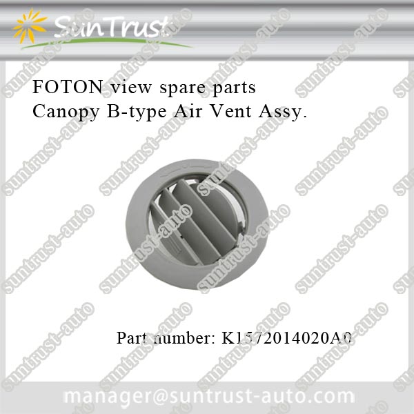 Air Vent Assy for NEW FOTON VIEW G7 15 passengers minibus with gasoline engine,K1572014020A0