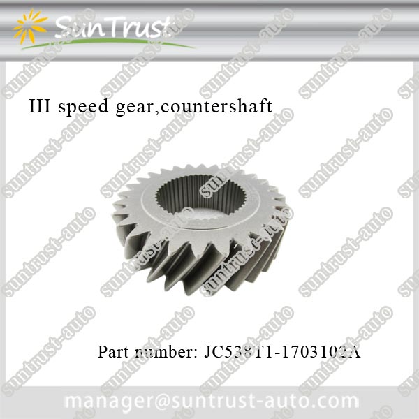Good quality III speed gear countershaft,JC538T1-1703102A for Tunland pick up