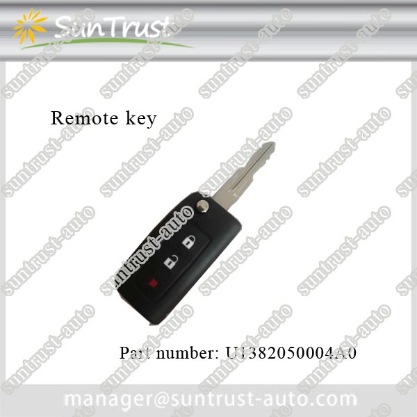 Original Foton remote control folding key,U1382050004A0